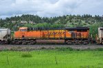 BNSF 7193 trails on an eastbound grain train